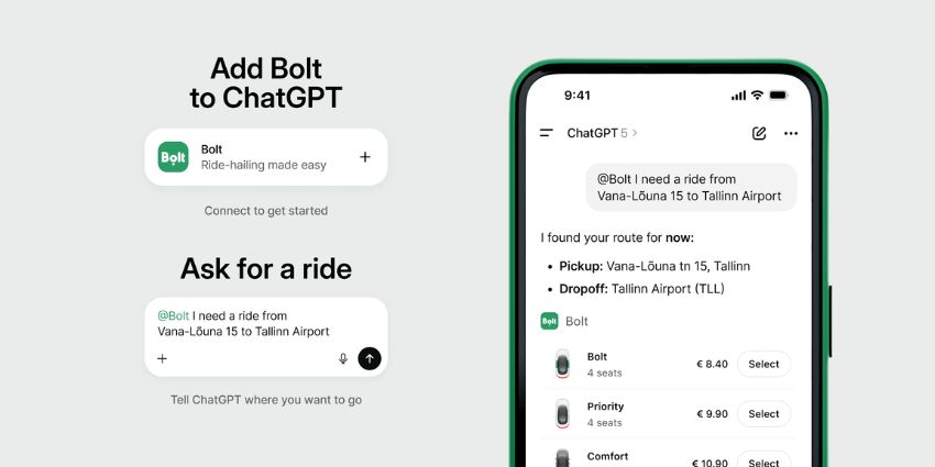 Bolt Brings Ride-Hailing to ChatGPT