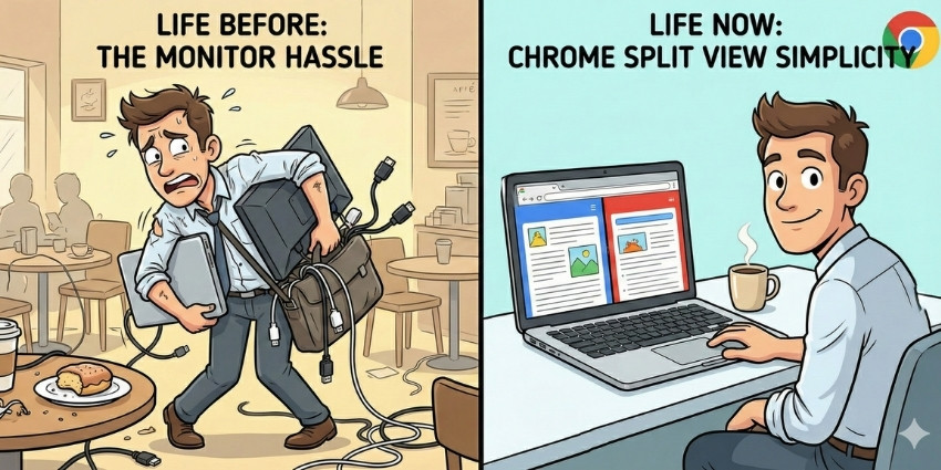 Google Chrome Split View: A Quiet Productivity Win for Employee Experience