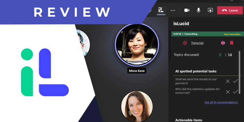 isLucid for Microsoft Teams Review: ML and Blockchain-enabled Transcription Tool for All Languages