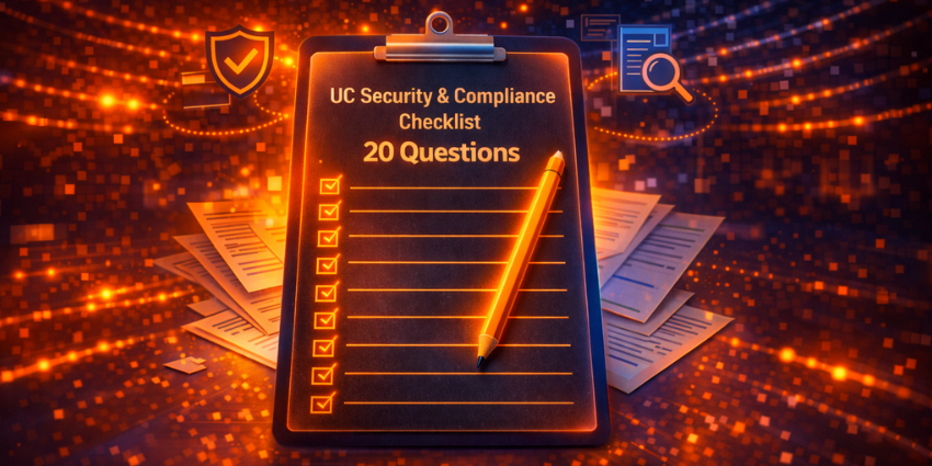 The UC Security & Compliance Buyer’s Checklist: 20 Questions to Ask Before You Sign